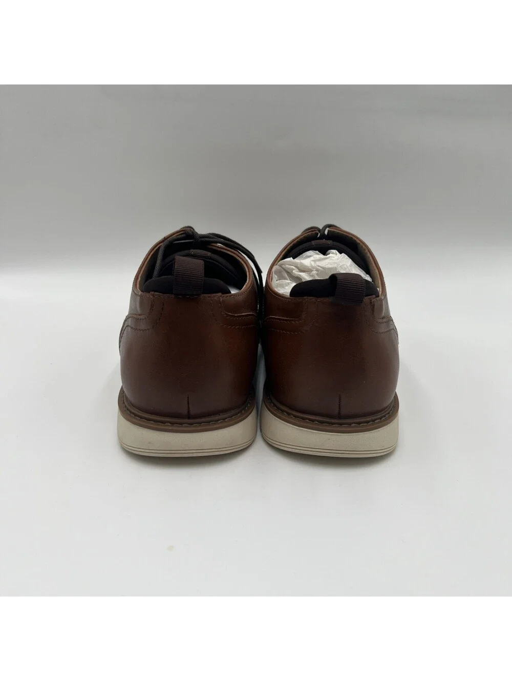 Mix No.6 FINLEE Brown Synthetic 4-Eye Low Top Wingtip Oxfords, Size 12M